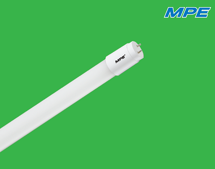 Đèn Led Tube T8 thủy tinh 6 tấc 9W MPE GT8-60T, ánh sáng trắng, đóng gói 1 cái/hộp - 25 cái/thùng